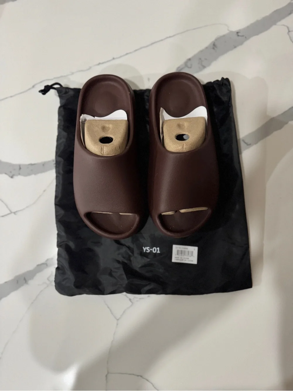 Brown Slide Sandals YS-01